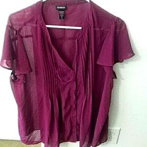Torrid Purple Blouse size 0